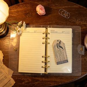 Pochettes pour classeur A6 à 6 anneaux en PP, lot de 5 enveloppes de budget en forme de cœur à double couche pour carnet, agenda et organisateur - Product Image 2