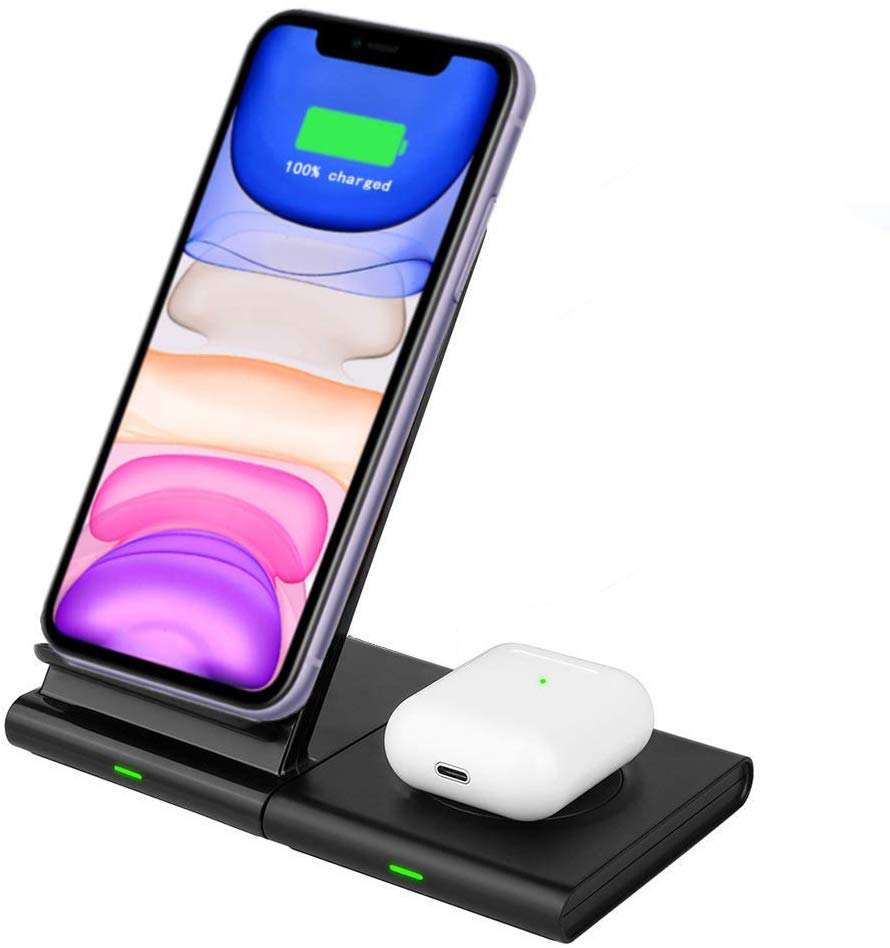 New technology products qi wireless charger pad type qi standard for Samsung phone, Galaxy buds, Samsung watch