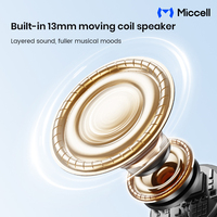 Écouteurs sans fil Miccell Type C 6.0 pour iPhone et Xiaomi – Casque audio pour appels et musique
