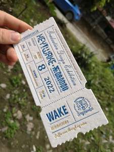 Usine librement personnalisé Deboss coloré impression de billets de loterie mariage <span class=keywords><strong>Concert</strong></span> fête vols d'entrée billets d'entrée billets d'entrée - Product Image 3