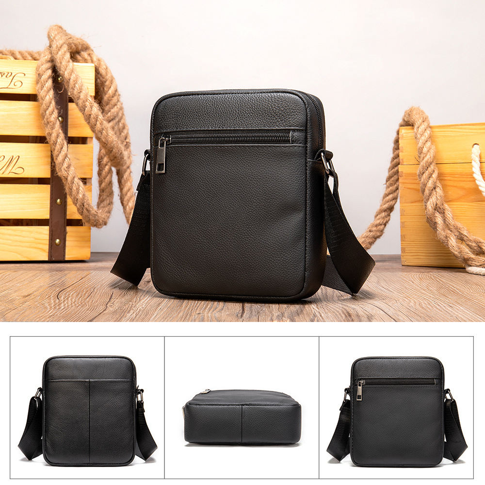 Men's Designer Luxury Side Bag Genuin Leather Custom Logo