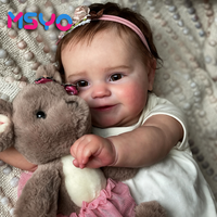 Poupées reborn réalistes MSYO de 20 pouces, entièrement en vinyle et silicone, jouets pour enfants, vêtements pour poupées reborn OEM ODM pour filles