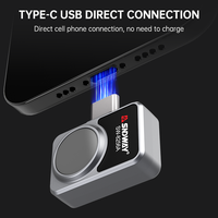 Caméra thermique Sndway Type-C à connexion téléphonique pour la détection de chaleur et l'observation en extérieur