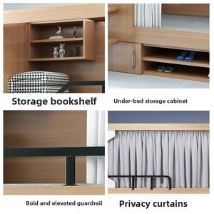 Современная двухъярусная кровать из массива дерева с железной лестницей для домов-интернатов, школьные квартиры, гостиничные кровати, категория продуктов - Product Image 4