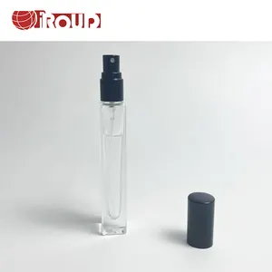 12スクリューノズルスプレーボトルミニ透明スプレーボトルガラス香水サンプルアトマイザー