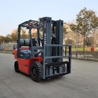 Chariot élévateur à fourche GPL/propane 3-3,0 tonnes avec moteur Kubota EPA, essence/gaz, 4 roues, à combustion interne, RUMLIFT FG30L, mât à deux étages