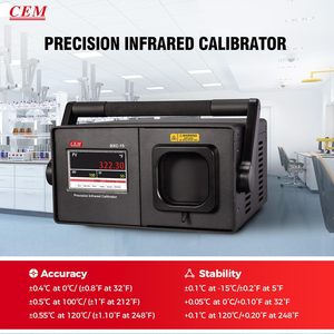 เครื่องสอบเทียบ <span class=keywords><strong>CEM</strong></span> T.ax รุ่น BXC-15s แบบพกพา สำหรับวัดค่าดรายเวลท์ในอุณหภูมิต่ำ ค่าการแผ่รังสีเป้าหมาย 0.95 ช่วงอุณหภูมิ -15 ถึง 120 องศาเซลเซียส (5 ถึง 248 องศาฟาเรนไฮต์) ความแม่นยำ 0.1 องศาเซลเซียส/ฟาเรนไฮต์ - Product Image 6
