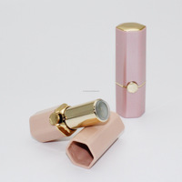 Tube à lèvres hexagonal personnalisé en ABS de luxe pour le maquillage, acceptation OEM