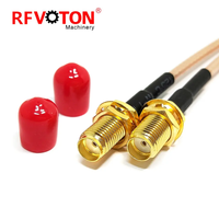 Câble coaxial RG316 RF Pigtail SMA Femelle vers MMCX Mâle, adaptateur d'antenne coaxiale à angle droit 90 degrés