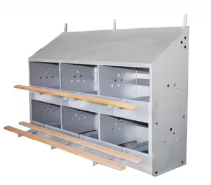 New Boost thương hiệu 24 lỗ gà Coop trứng đẻ hộp làm tổ nhúng nóng thép mạ kẽm 1 năm bảo hành 96-100 Gà Công suất - Product Image 2