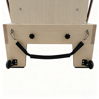 Machine de Pilates Reformer Professionnelle Portable en Bois d'Érable Réglable avec Garantie de 5 Ans pour la Maison, la Salle de Sport et le Studio – Cœur en Bois Massif