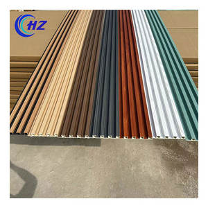 モダンデザインPVC壁パネルシート大理石ホワイトウッド3D壁クラッディングインテリアFluted WPCパネル防水耐火性 - Product Image 6