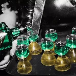Verres à shot miniatures <span class=keywords><strong>Jager</strong></span> Bomb à double paroi transparente, logo personnalisé, <span class=keywords><strong>verre</strong></span> à shot pour tequila - Product Image 3