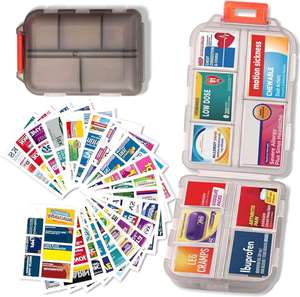 Custom Logo Pill <b>Box</b> With 10 Grids Portable <b>Storage</b> Cases Thick Pills Organizer Compartments for Different Medicines - Product Image 3