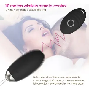 VIBRADOR ELÉCTRICO de silicona para mujeres, juguete sexual con vibrador de bala, Ben Wa, huevo, Control remoto, suelo pélvico