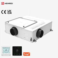 Système de ventilation d'air frais résidentiel ERV avec récupération de chaleur, unité d'échange d'air HVAC en acier inoxydable, flexible, pour hôpital