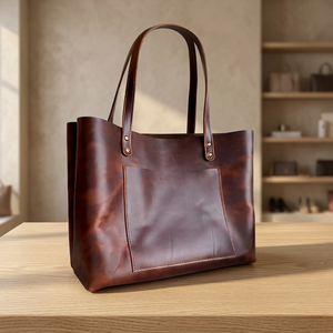 Bolsos de Mano de Cuero de Búfalo Auténtico para Mujer, de Moda, Ecológicos, Impermeables, con Cierre de Cremallera y Logotipo Personalizado - Product Image 2
