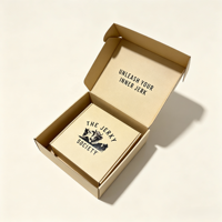 Boîte d'expédition en papier kraft écologique, pliable, boîte cadeau, emballage personnalisé avec logo, produit recyclable, boîte en carton