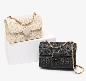 <span class=keywords><strong>2025</strong></span> Alibaba nhà máy nóng mùa hè bãi biển rơm sling Túi người phụ nữ túi xách, mới thời trang kỳ nghỉ rơm Crossbody Túi thấp moq trong kho - Product Image 1