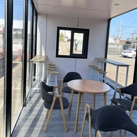 Mini-maison portable en structure acier préfabriquée, étanche, alimentée à l'énergie solaire, écologique, type Apple Pod, pour hôtel ou entrepôt modulaire