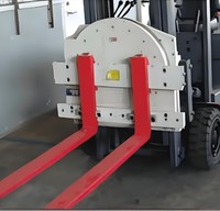 Nuevo Rotador Continuo 360° para Rotación Ininterrumpida Hacia Adelante/Atrás, Descarga Completa de Materiales Viscosos, Accesorio para Montacargas, 1 Año de Garantía