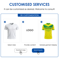 Maillot d'entraînement de football personnalisé par sublimation pour l'équipe du Brésil 2026 – T-shirt respirant en polyester à séchage rapide – OEM