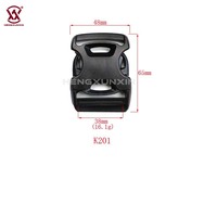 Sabuk Web nilon 38mm, gesper mudah diatur Logo kustom gesper lepas samping cepat dengan Pom untuk keamanan Aksesori ransel tahan air