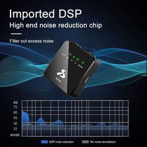 Microphone cravate sans fil SX10 pour ordinateur de bureau avec suppression du bruit, batterie de 16 heures, enregistrement audio/vidéo pour iPhone et Android - Product Image 5