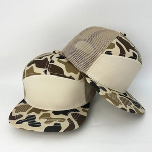 Casquette ajustable pour homme en maille animale 7 panneaux Casquette en coton Casquettes de camionneur personnalisées Canard Camo - Product Image 4
