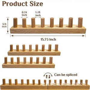 Cross-border wooden yarn knitting tools, DIY tapestry and scarf knitting <b>machine</b>, <b>splicing</b> handmade loom. - Product Image 4