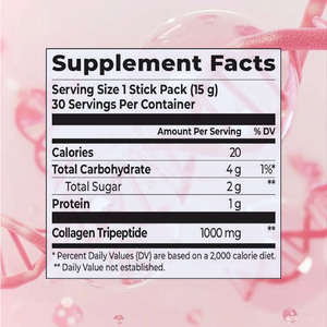 LIFEWORTH Bâtonnets de Gelée Peptides de Collagène Marin à Faible Poids Moléculaire Goût Pêche Douce avec Vitamines et Acide Hyaluronique - Product Image 5