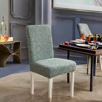 Housses de chaise d'hôtel en jacquard élasthanne/polyester, épaisses, élastiques, anti-salissures, taille universelle, décoration de luxe pour la maison, lavables à la main