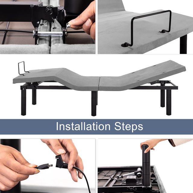 Electric Metal Adjustable Reclining Bed Modern Design for Hotel School Nursing Use Multi-Function Smart Bed Remote Control