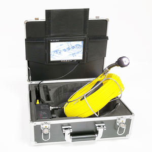 Monitor 7 Inci 20M Kabel Video Bawah Air Pipa Saluran Sistem Kamera Inspeksi dengan 12 Buah LED Putih Digunakan untuk Inspeksi Pipa - Product Image 1