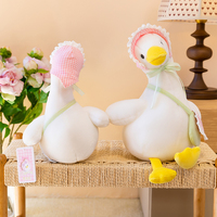 Boneka Bebek Putih Lucu, Mainan Boneka Angsa Kartun Kawaii, Gantungan Kunci Tas, Boneka Grosir, Hiasan Sofa Kamar Tidur Anak Perempuan