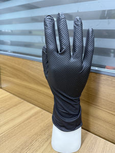 Gants jetables en nitrile de qualité industrielle, sans latex, à texture diamant, épais et résistants, 8 mil, pour mécaniciens automobiles, vente en gros, Jiangsu - Product Image 2