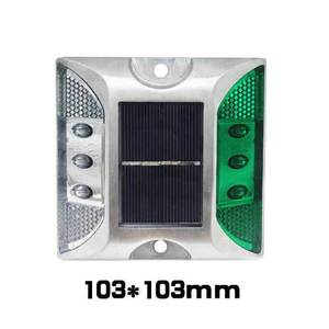 Reflector de Carretera con Batería Ni-MH, LED Solar, IP68, Luz Ámbar Intermitente, Reflector de Plástico, Color Personalizado, Ojos de Gato, <span class=keywords><strong>Seguridad</strong></span> Vial - Product Image 6