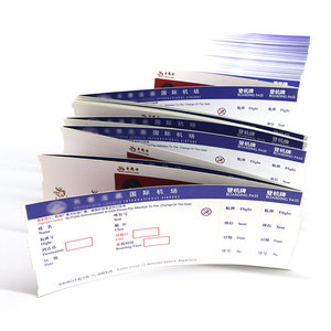Étiquettes personnalisées en carton couché couleur modèle Kinmit 20802 pour billets d'avion, format personnalisé, certifiées ISO9001, fabriquées en Chine - Product Image 6