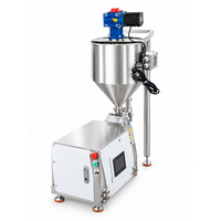 Machine de remplissage à pompe rotative à trémie à pression spirale descendante avec plateforme de chargement pour mayonnaise, gel cosmétique, vaseline