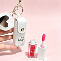 Gloss à lèvres repulpant végétalien, non collant, avec porte-clés, huile à lèvres changeante de couleur, vente en gros de produits cosmétiques pour les lèvres
