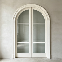 Porte en aluminium avec motif de grille moderne pour l'intérieur et l'extérieur, fabriquée sur mesure par Alufront Factory, conforme aux normes NFRC AS2047, pour les maisons et les hôtels