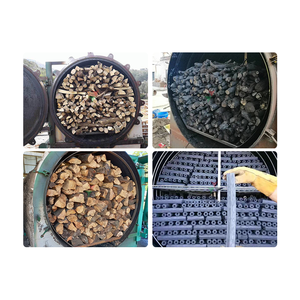 Fourneau de carbonisation sans fumée pour la fabrication de charbon de bois <span class=keywords><strong>à</strong></span> partir de <span class=keywords><strong>d</strong></span>échets de bois, <span class=keywords><strong>d</strong></span>'olives et de coques de noix de coco - Product Image 6