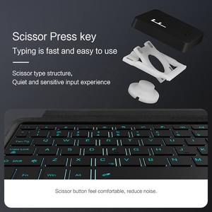 Étui magnétique en cuir pour tablette avec clavier sans fil détachable, pavé tactile et fente pour OPPO <span class=keywords><strong>Pad</strong></span> 5 Pro et OnePlus <span class=keywords><strong>Pad</strong></span> 4 - Product Image 5