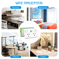 Prise murale double USB noire avec certificat SAA australien, prise GPO 10A avec chargeur USB-A et Type-C 5V 3.6A