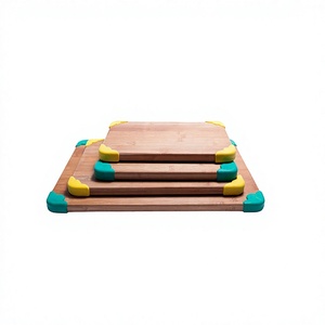 Planche à découper en bois au design admirable, lot de 4 tailles différentes, ustensiles de cuisine, légumes et fruits, à vendre - Product Image 1