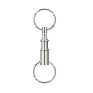 Double Ring <b>Keychain</b> Handy Quick Release Detachable Pull Apart <b>Keychain</b> - Product Image 1