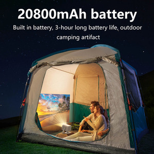 โปรเจคเตอร์โฮมเธียเตอร์พกพา รุ่น S7 รองรับ 4K แรม 2GB แบตเตอรี่ในตัว รองรับ <span class=keywords><strong>Netflix</strong></span>/YouTube พร้อมฟังก์ชั่น GTV และคาราโอเกะ - Product Image 3