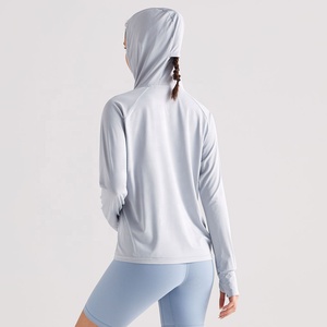 Nuova estate di seta di ghiaccio crema solare da <span class=keywords><strong>donna</strong></span> leggero sensazione di asciugatura rapida traspirante protezione UV UPF50 + outdoor giacca con cappuccio - Product Image 5