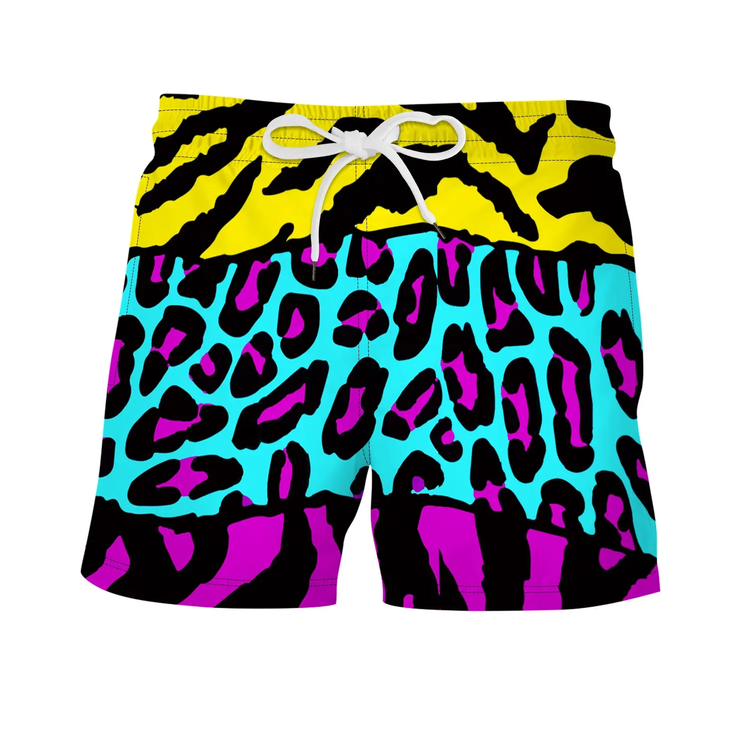 2023 OEM personalizado impermeável homens praia shorts venda quente sublimação impressão cor natação troncos