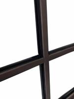 Fenêtre à battant manuelle Penjoy, cadre composite bois-aluminium, ouverture vers l'extérieur pour appartement et immeuble résidentiel
